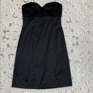 Sexy Silk Strapless Slip Dress